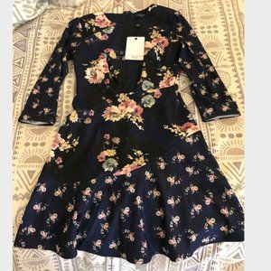 *NEW W TAGS* Little Mistress floral tea dress 0P